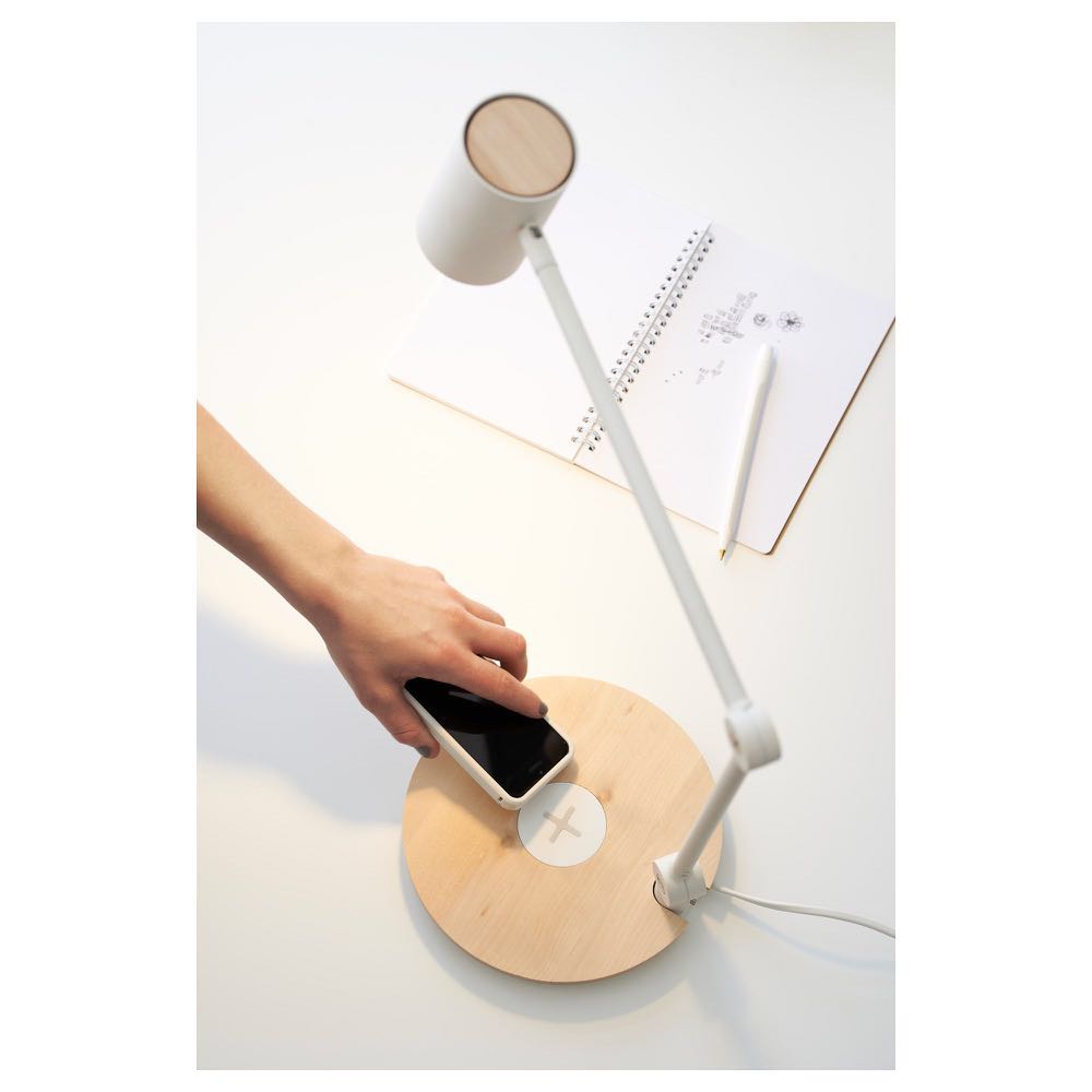 IKEA RIGGAD LED Lamp for Work or Study with Wireless Phone