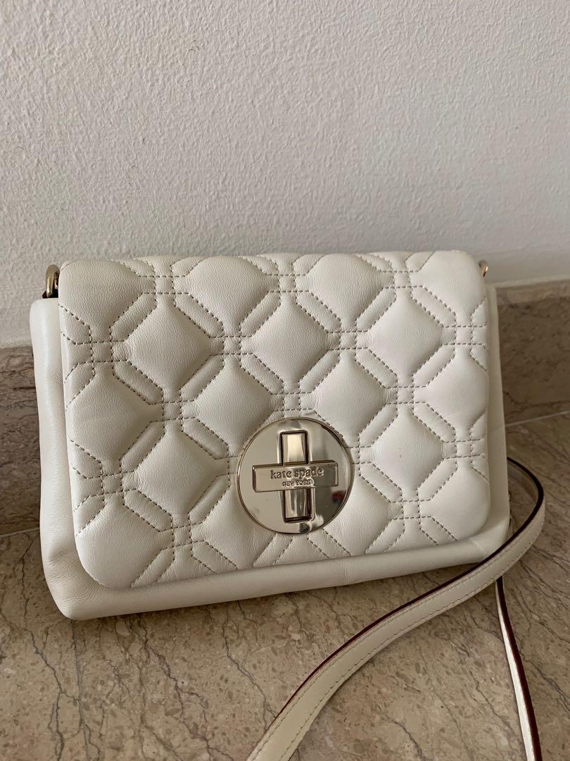 kate spade white sling bag