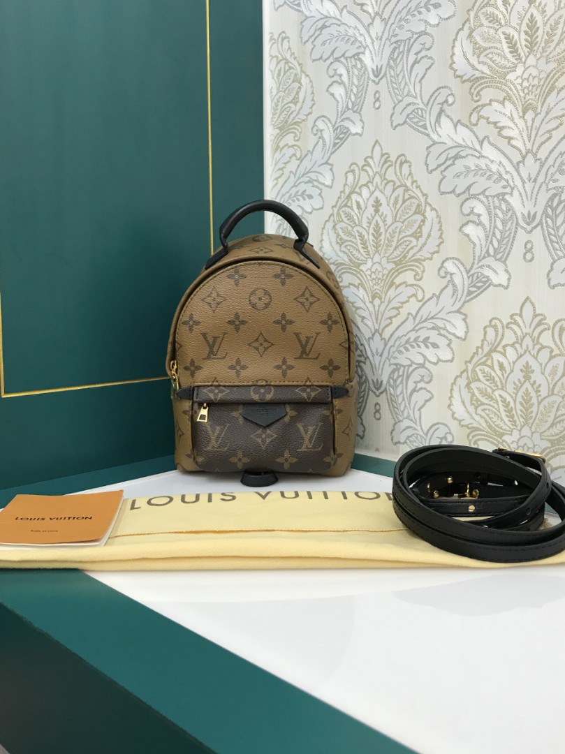 Louis Vuitton Monogram Reverse Palm Springs Mini Backpack w/Tags - Neutrals  Backpacks, Handbags - LOU803608