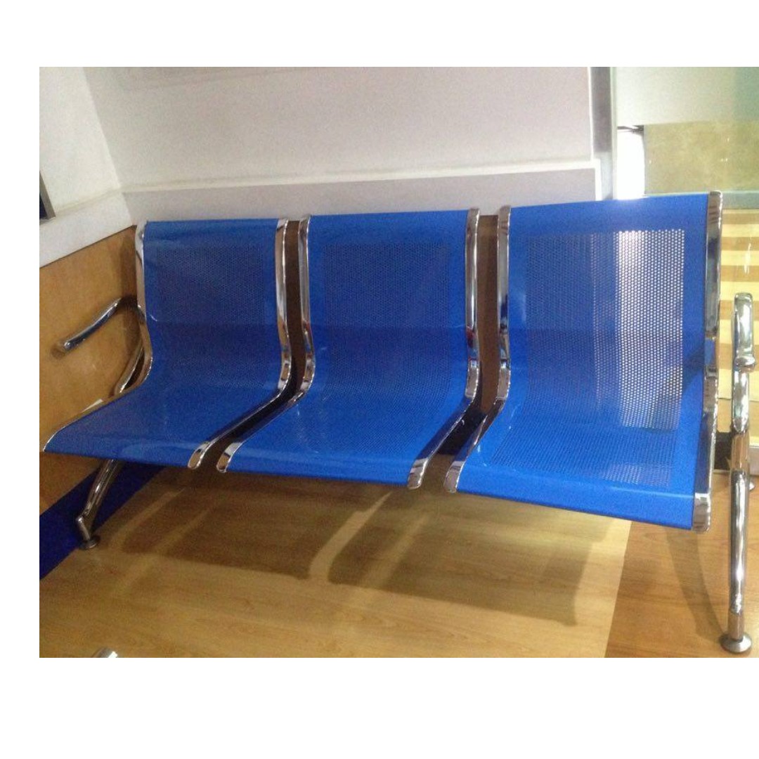 Metal/Stainless Gang chairs on Carousell