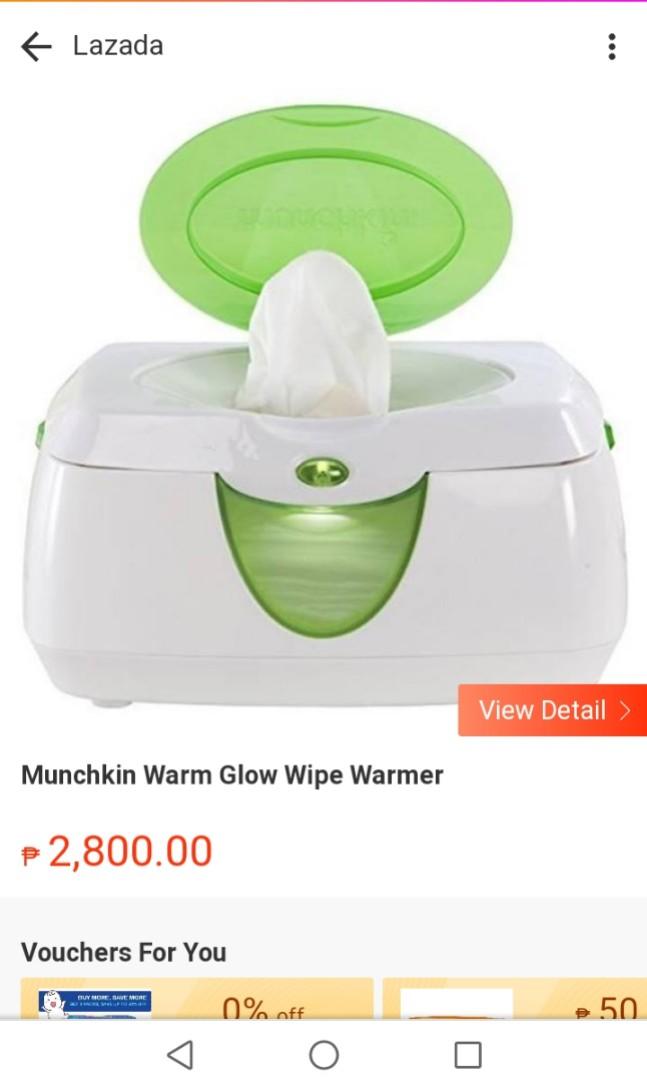 munchkin glow wipe warmer