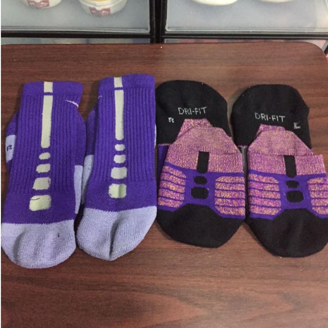 purple elite socks