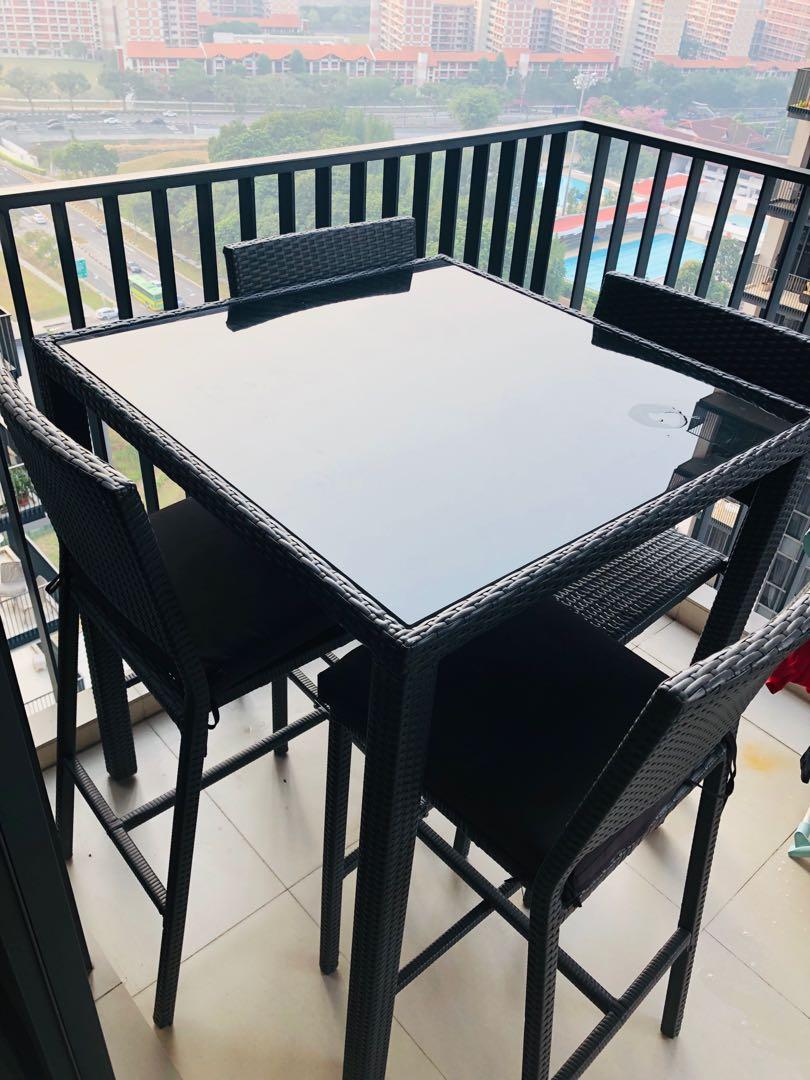 Outdoor Bar Table And Chairs Furniture Tables Chairs On Carousell