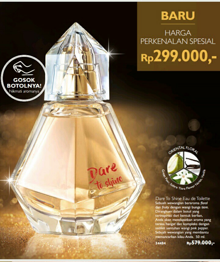 Parfum Oriflame Dare to Shine Eau de toilette. 50ml Kesehatan