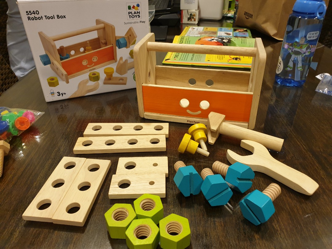 Plan Toys Robot Tool Box Hobbies Toys Toys Games on Carousell