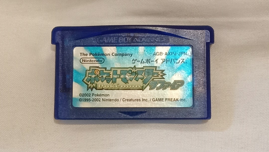 Pokemon Sapphire Japanese Gameboy Advance Cartridge Video Gaming Video Games On Carousell