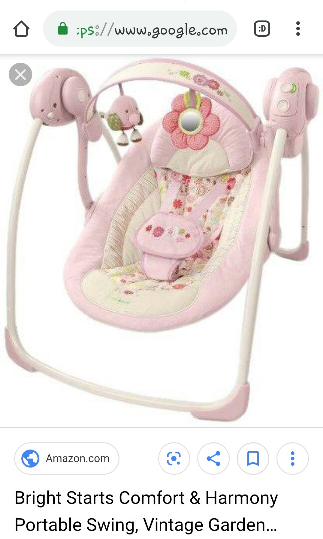 Preloved Bright Start Comfort And Harmony Swing Babies Kids Others On Carousell