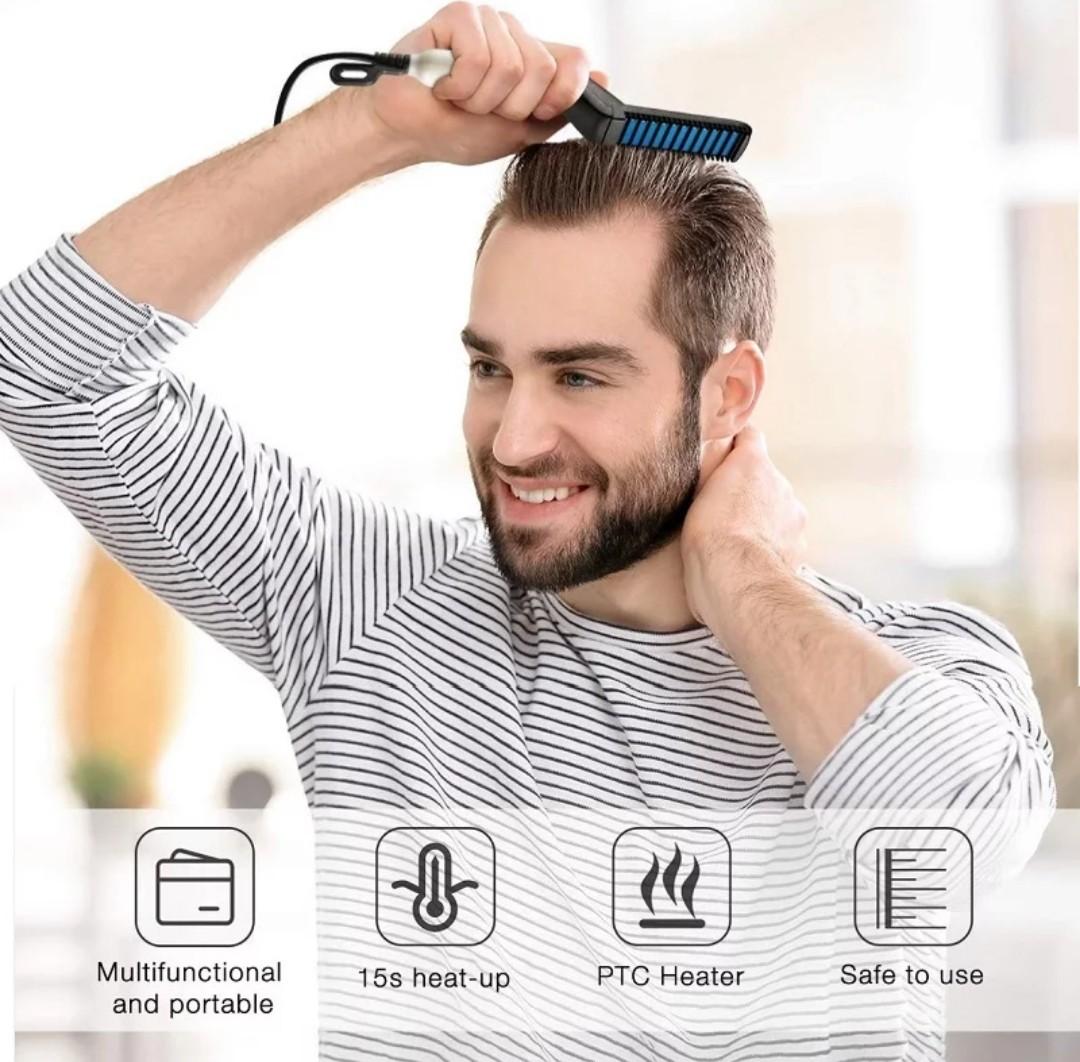 Quick Beard Straightener Brush Electric Hair Straightening Magic
