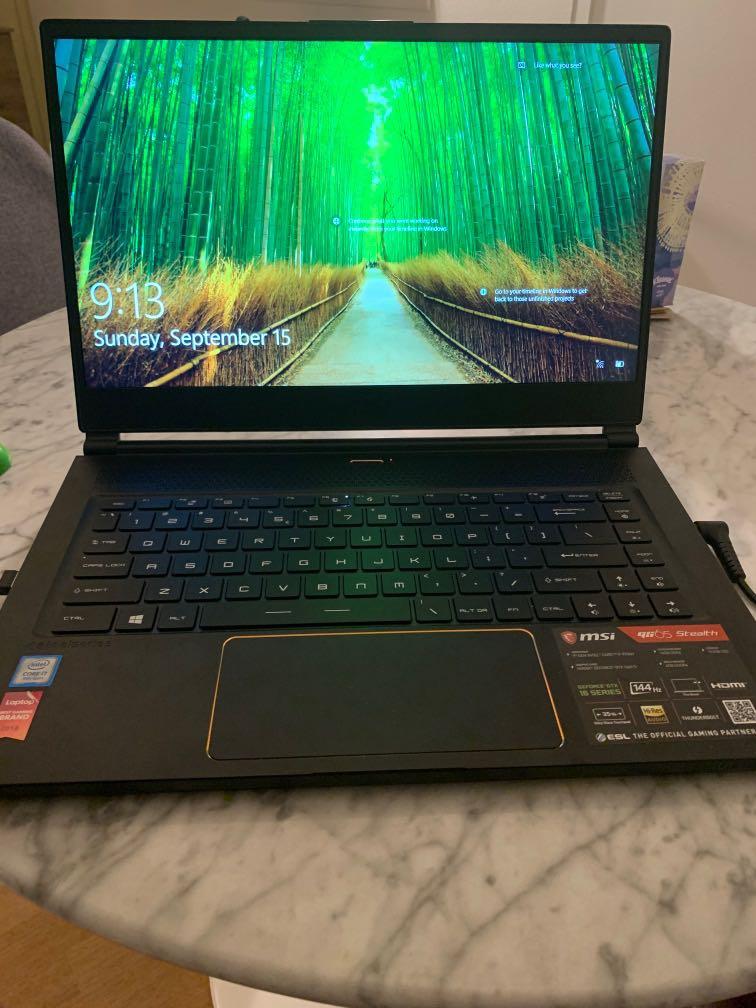 Selling Almost New Msi Gs65 Gtx 1660ti Gaming Laptop Electronics Computers Laptops On Carousell