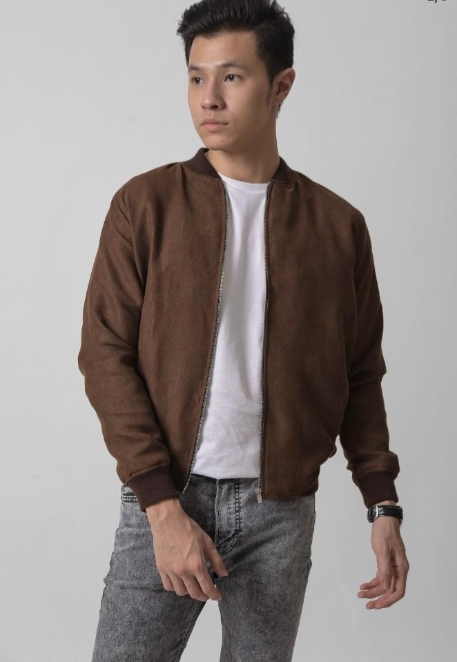 SETH SUEDE JACKET BROWN MALE.ID, Fesyen 
