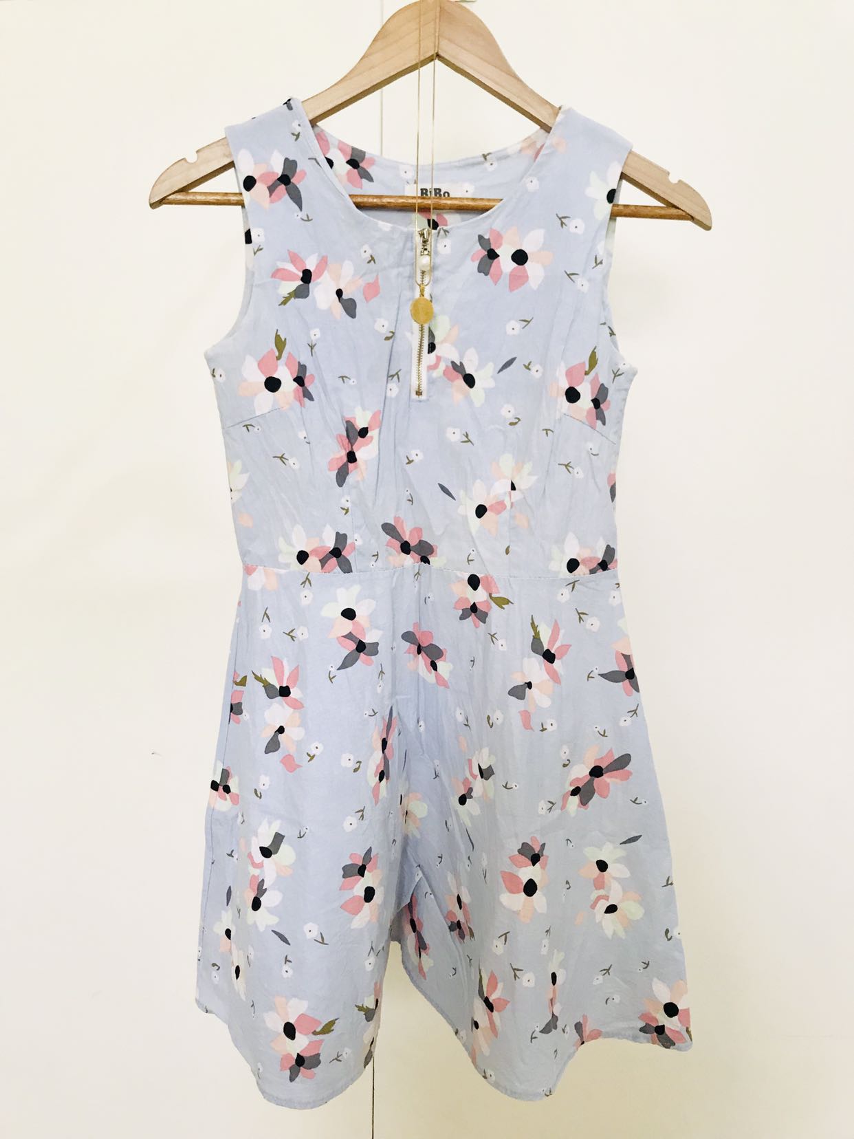 Sexy Powder Blue Floral Dress, Women's Fashion, Dresses & Sets, Dresses