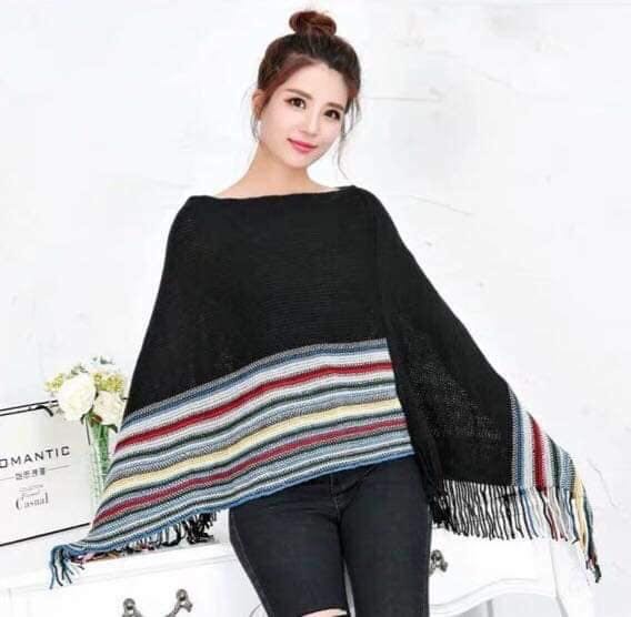 shawl type top