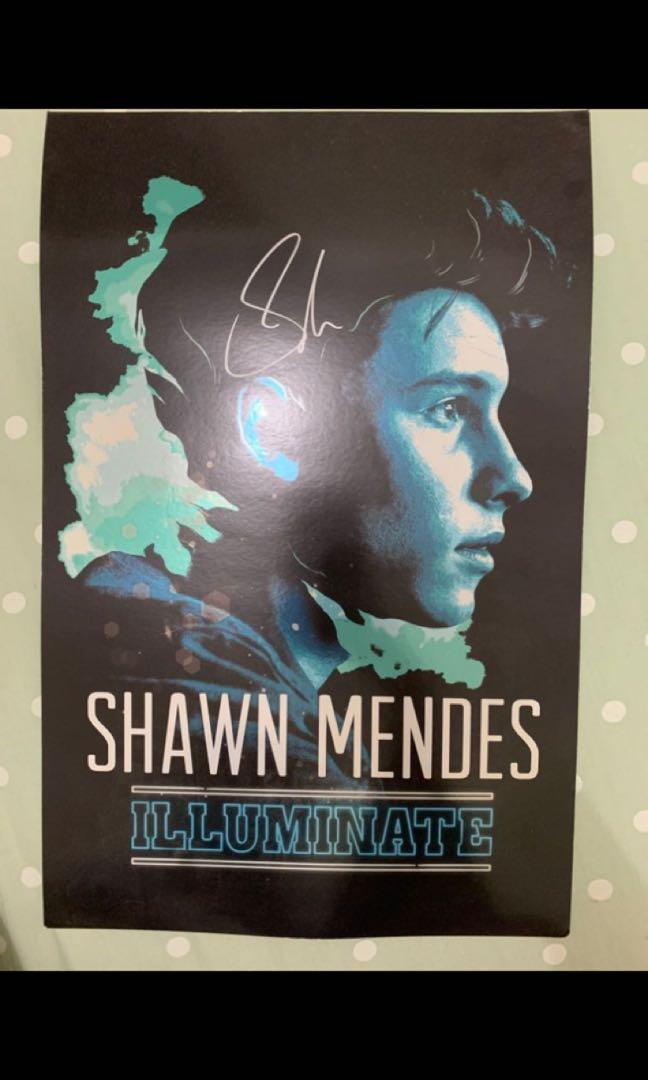 Shawn Mendes Signed Illuminate Tour Poster Music Media Cds Dvds Other Media On Carousell