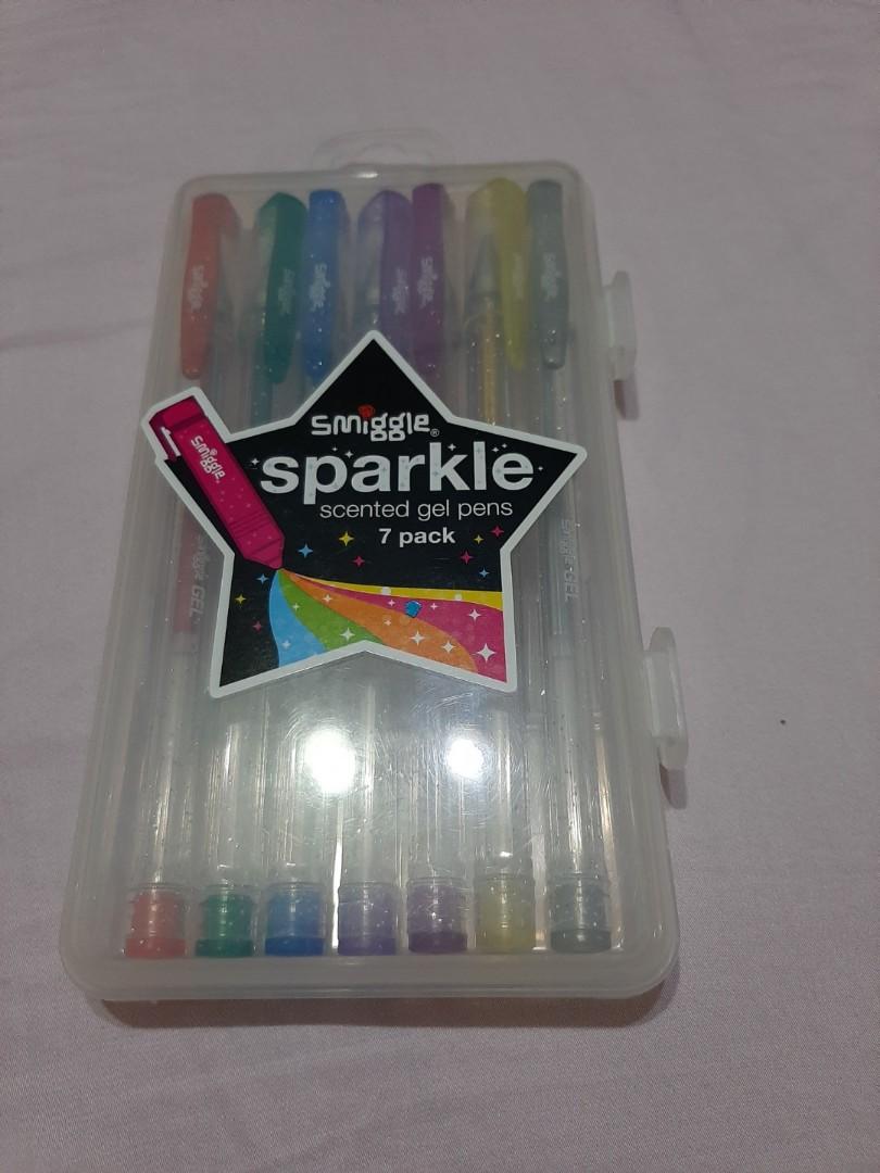 Smiggle sparkle scented gel pens, Hobbies & Toys, Stationary & Craft