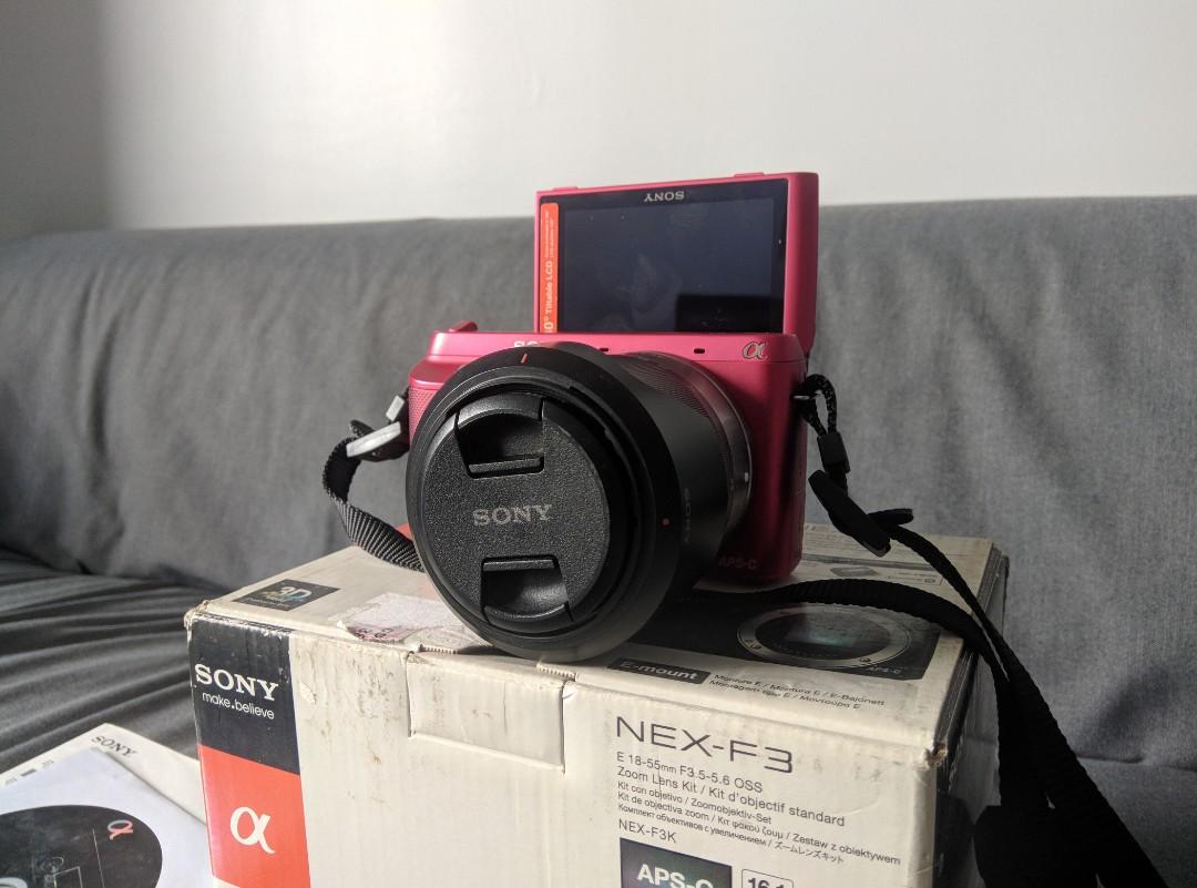 Sony NexF3 Mirrorless Camera, Photography, Cameras on Carousell