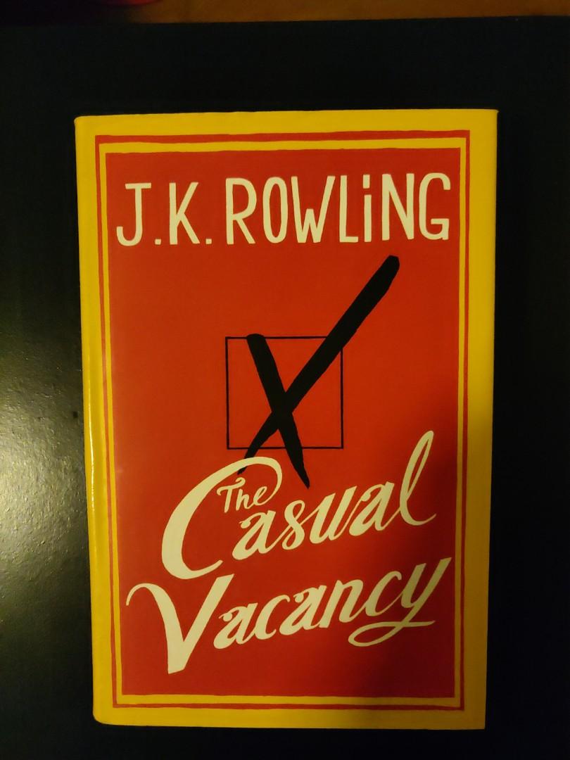The Casual Vacancy J K Rowling Books Stationery Fiction On Carousell