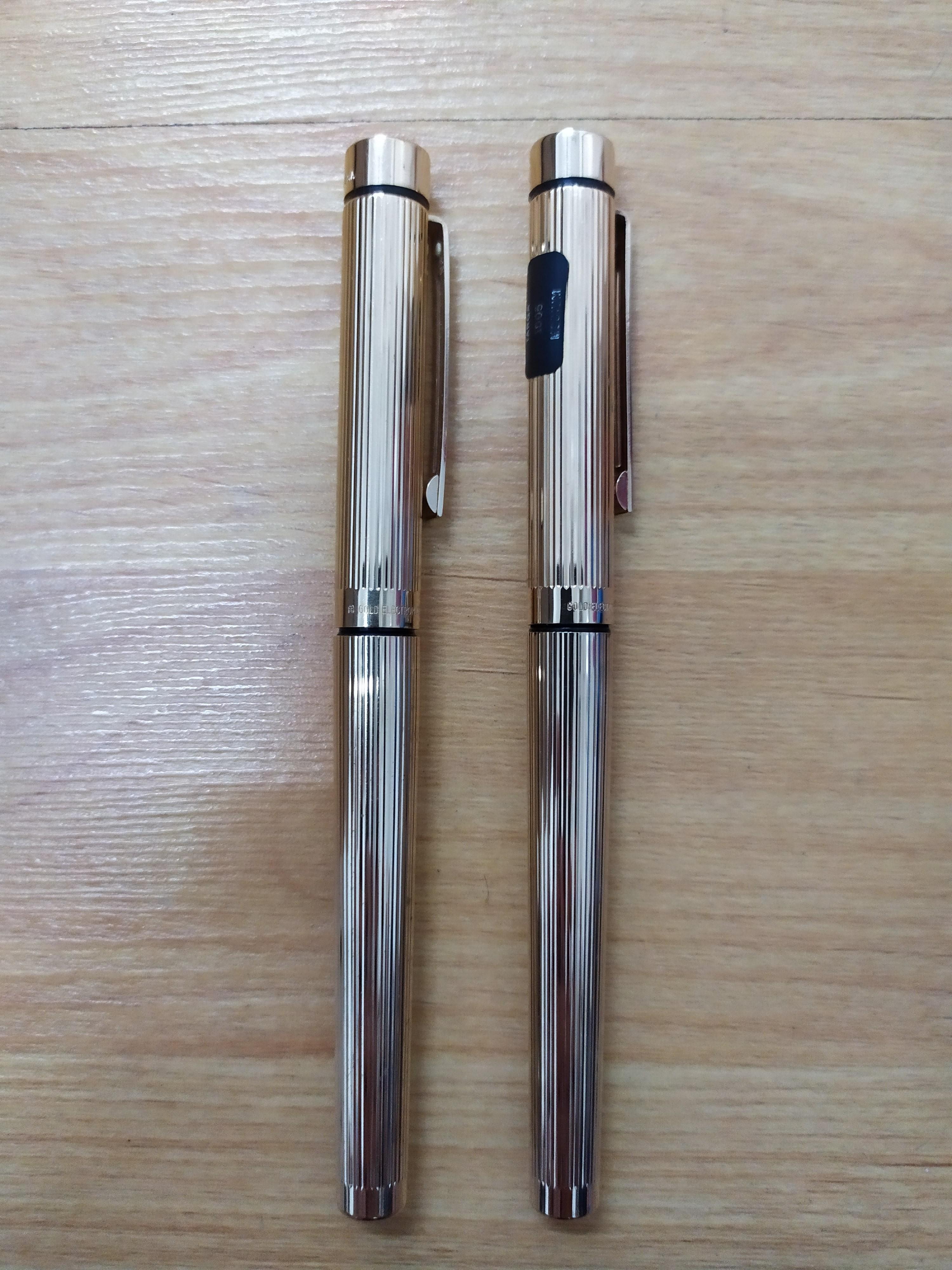 Stylo Plume SHEAFFER Gold 23K électroplaqué - Pointe F - Couleur Noir - Occasion - USA