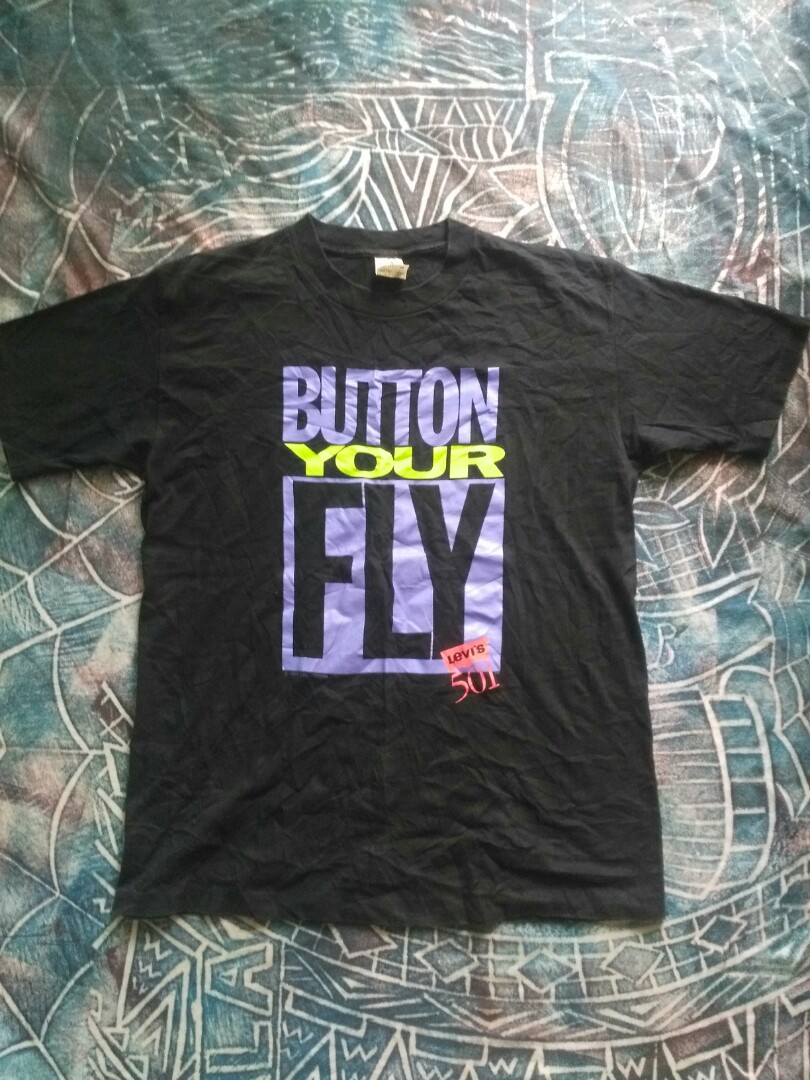 Vintage 90's Levi's 501 usa Button fly t-shirt, Men's Fashion, Tops & Sets,  Tshirts & Polo Shirts on Carousell