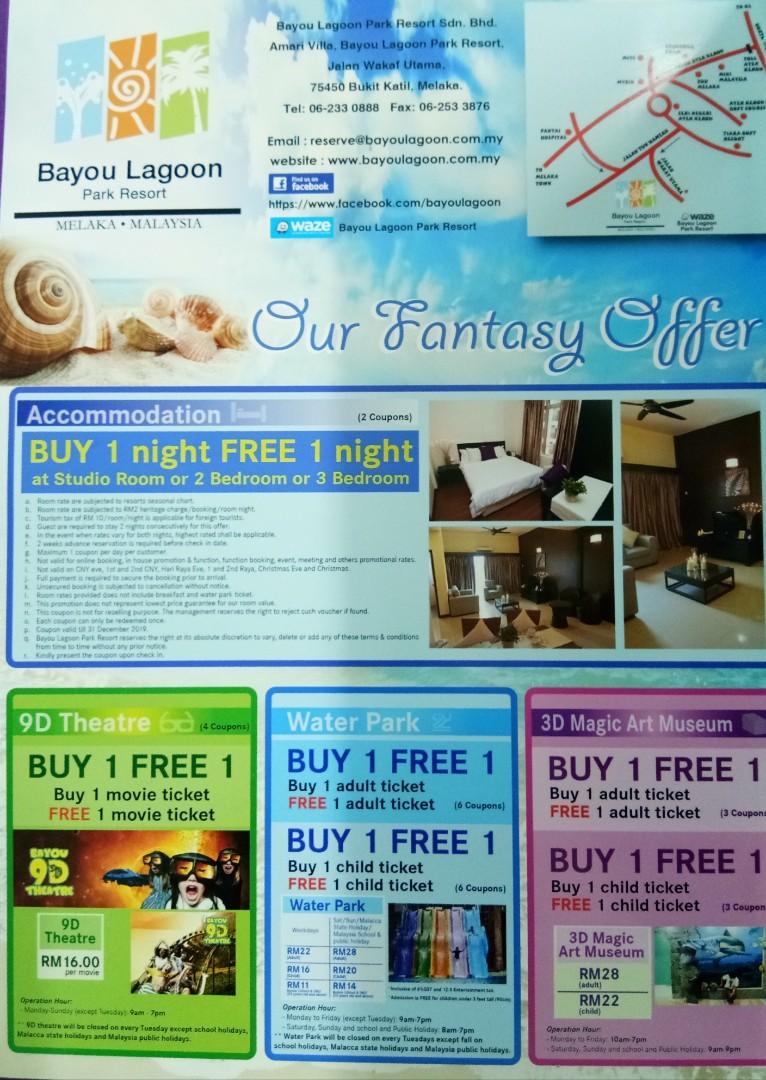Discount Voucher Bayou Lagoon Park Resort Melaka (NOT HOTEL ...