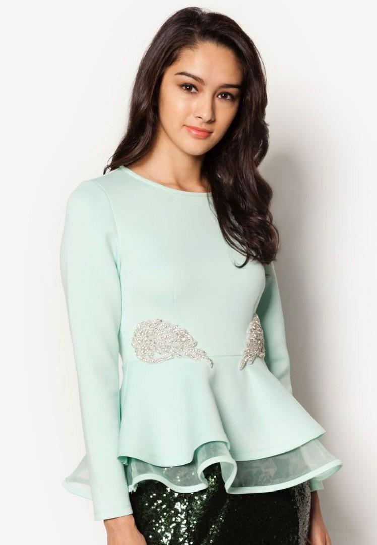 Zalia peplum top