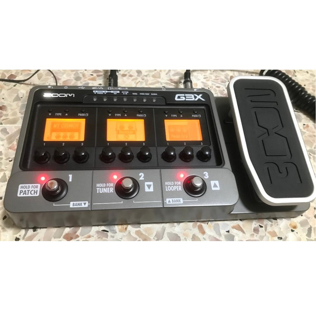 Zoom G3X Guitar Effects & Amp Simulator Pedal, Hobbies & Toys, Music ...