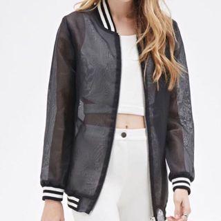 Forever 21 - Mesh Varsity Jacket
