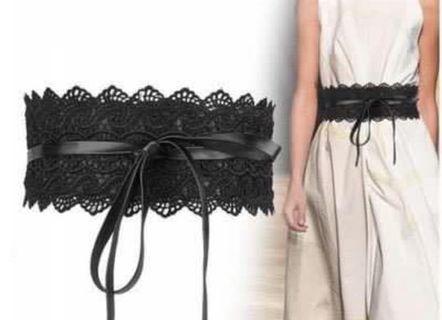 Ultra Wide Lace Vintage Belt