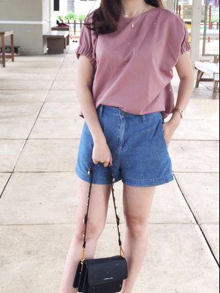 Pink top avgal