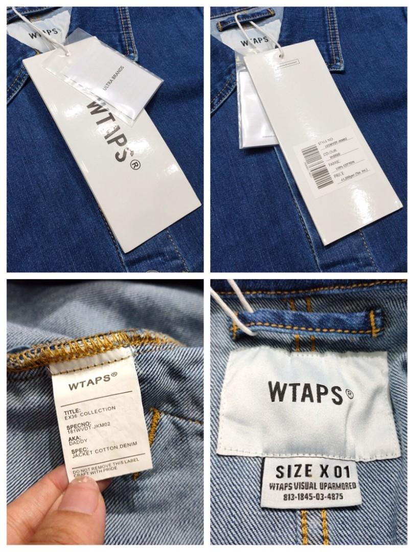 全新brand new 余文樂18SS WTAPS DADDY INDIG DENIM JACKET 水洗牛仔