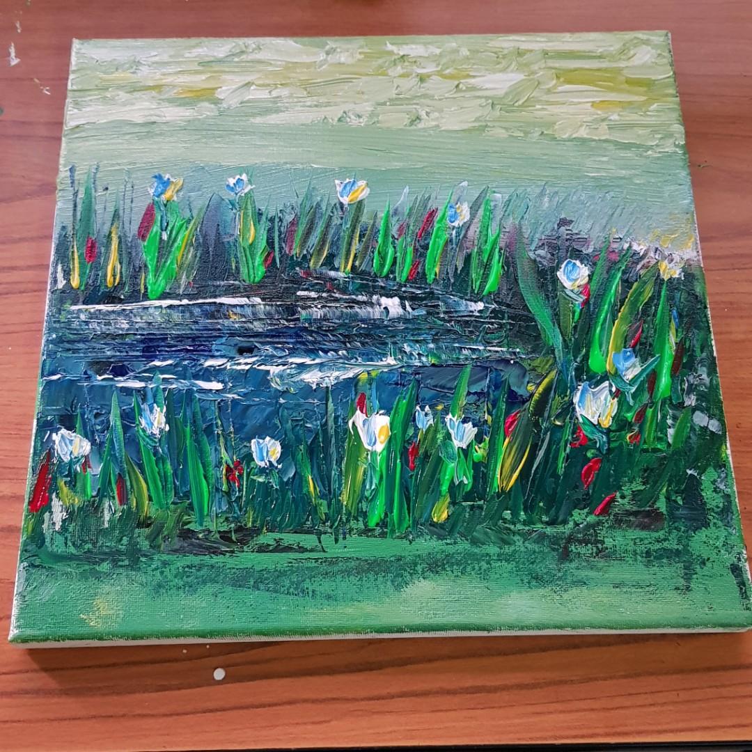 Abstract Acrylic Landscape Painting Design Craft Art Prints