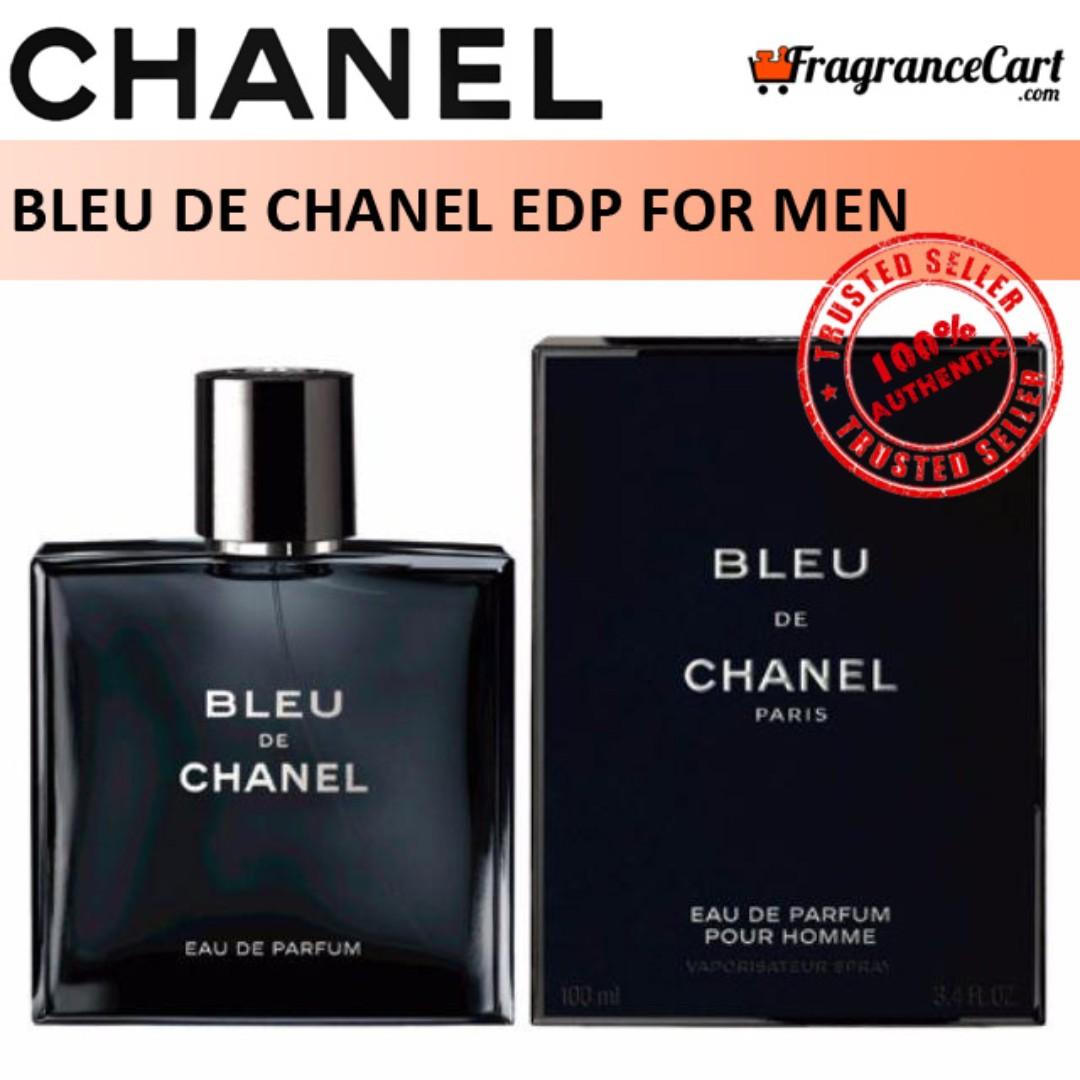 Bleu De CHANEL Eau De Parfum Pour Homme Men's Spray Sample - Size 1.5 ML