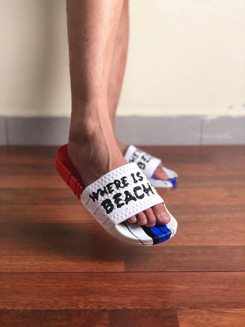 adidas where is the beach slides