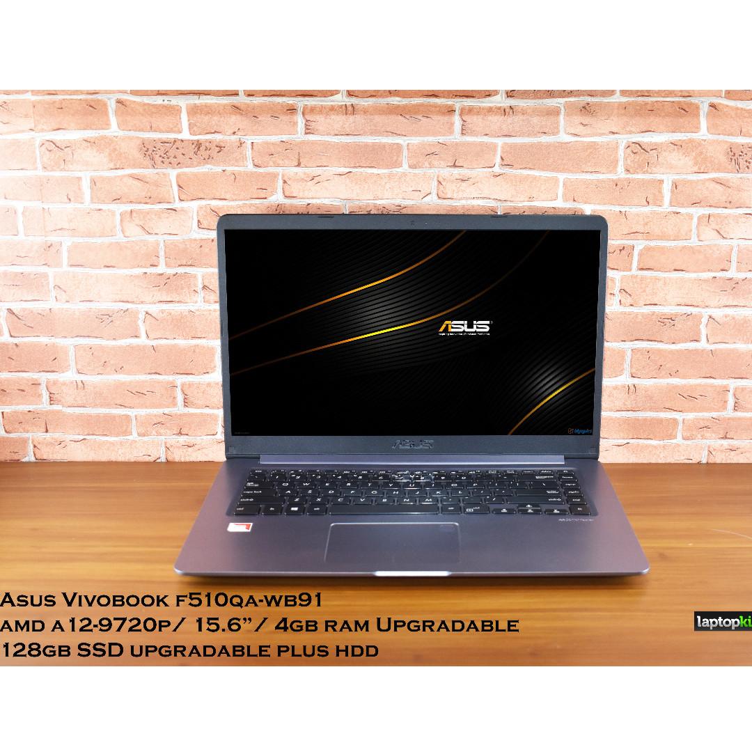 Asus Vivobook F510qa Wb91 Amd A12 9720p 4gb Ram 128gb Ssd 15 6 Fhd Win 10 Electronics Computers Laptops On Carousell