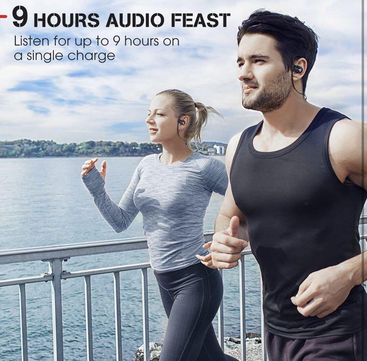 B0286 Mpow D8 Bluetooth Headphones Waterproof IPX7 9Hrs Playback