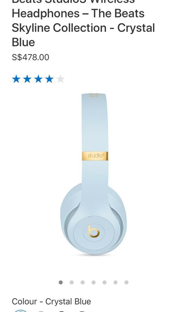 Beats solo 3 wireless crystal 2025 blue