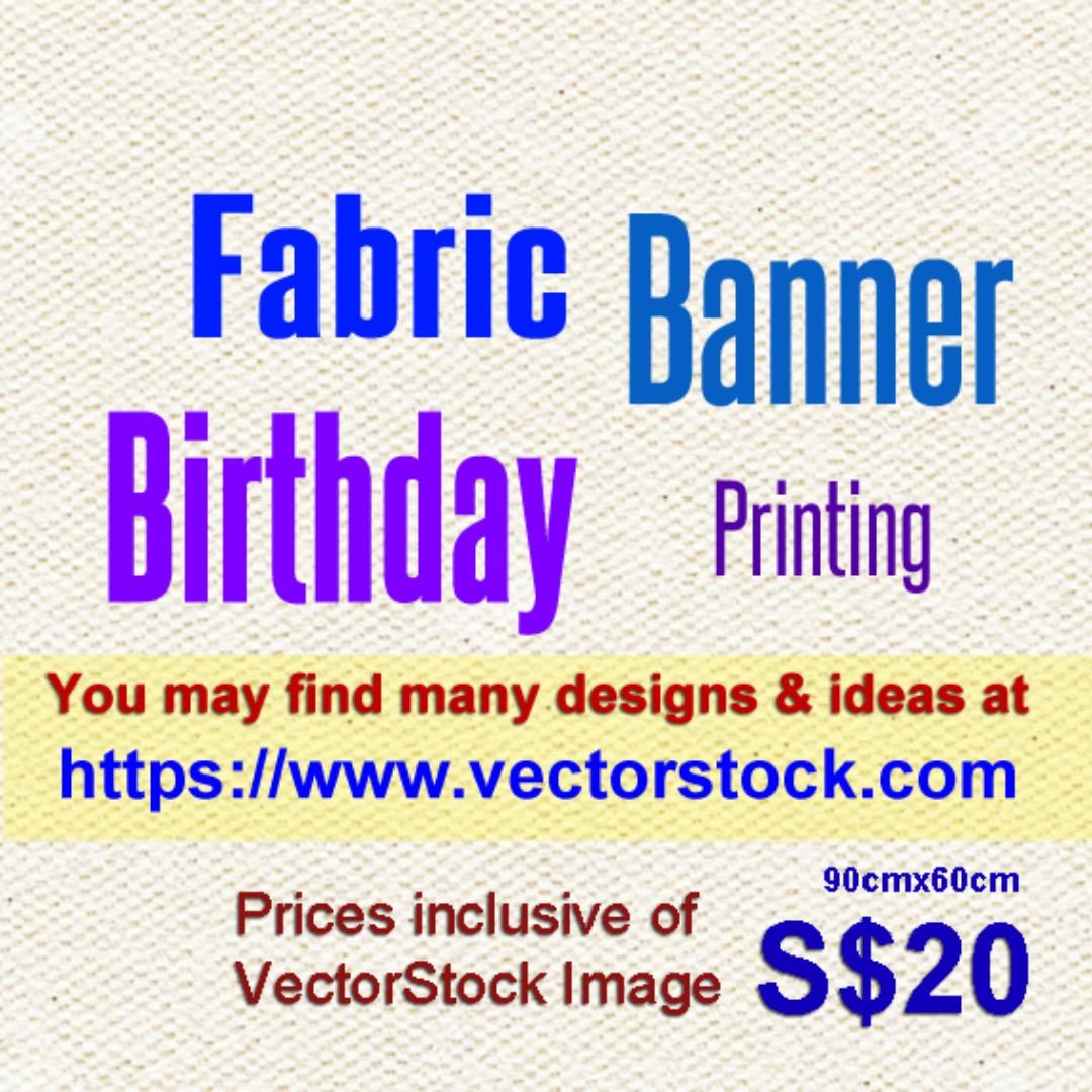 Birthday Banner Business Services Design Marketing On Carousell