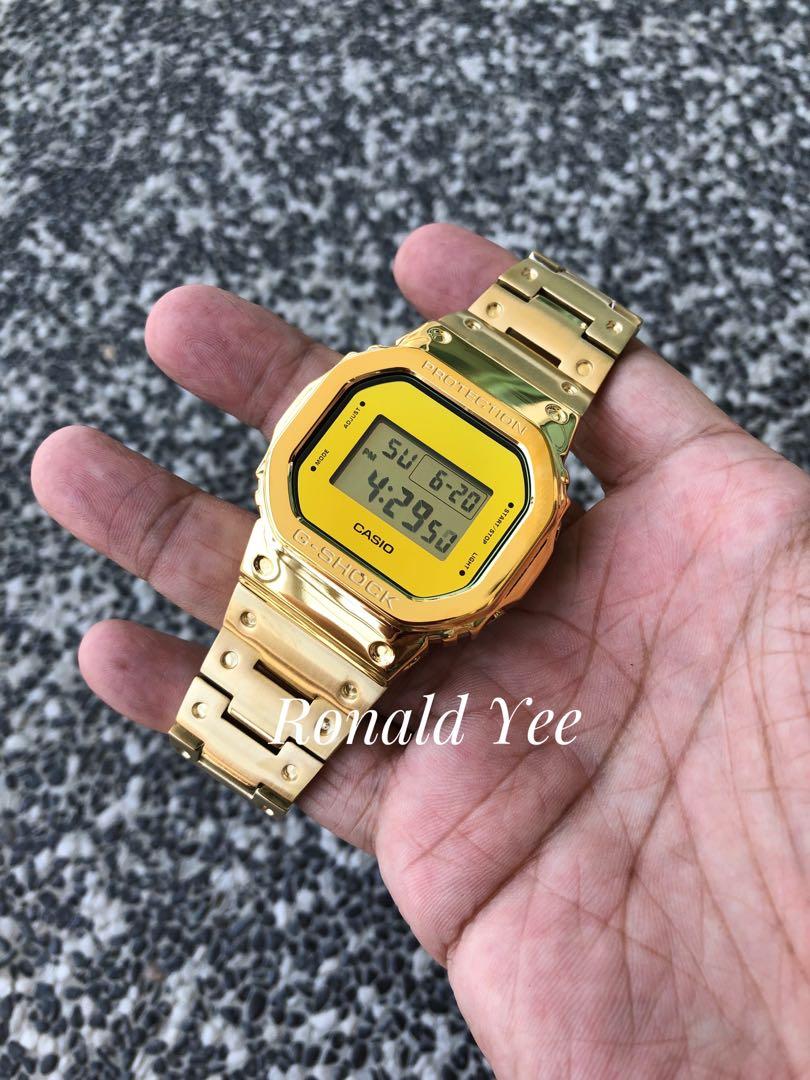 Fire sales Casio G Shock DW 5600 in customised stainless