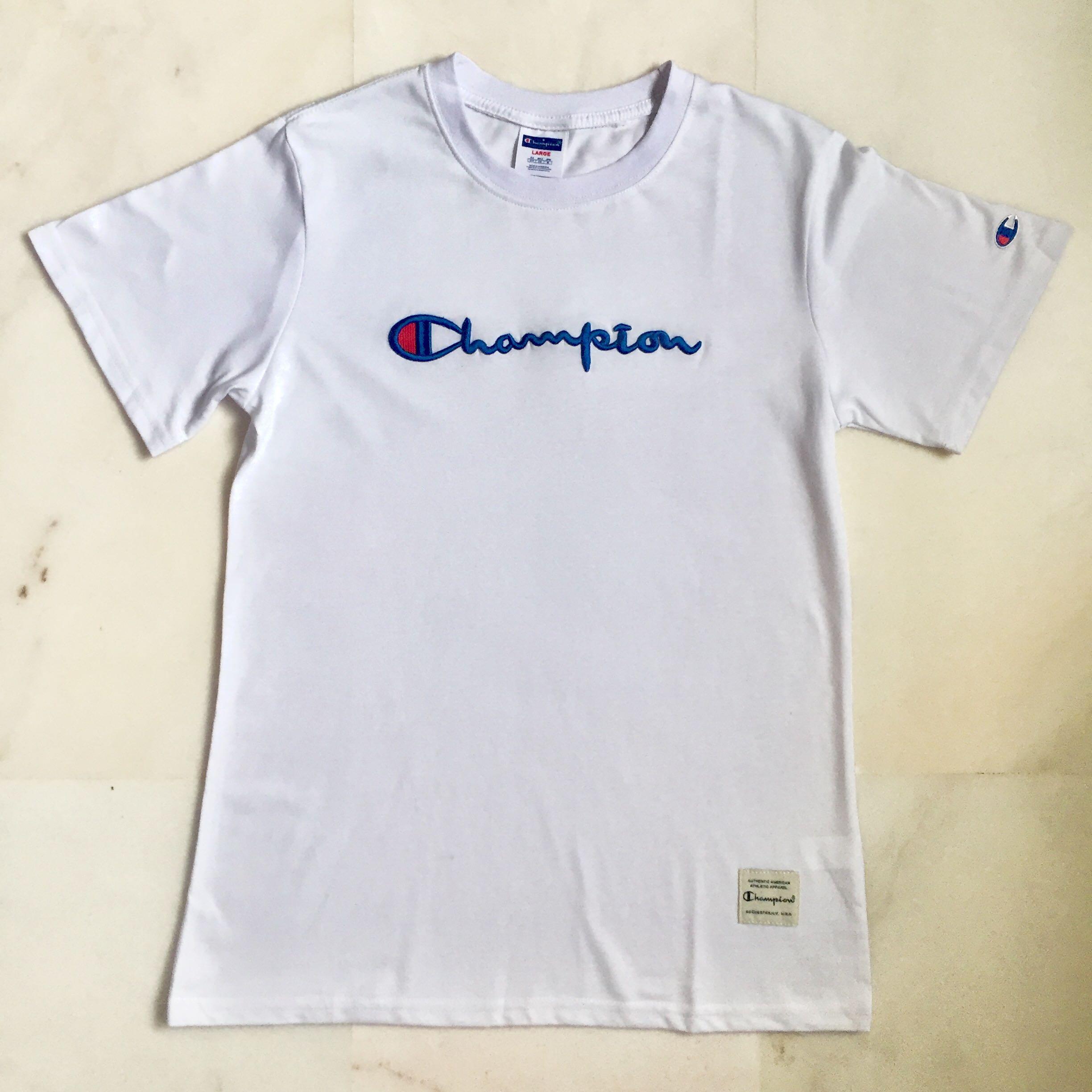 champion t shirt print