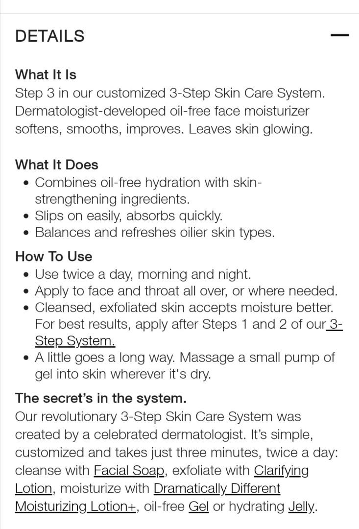 Clinique Moisturizing Gel, Beauty & Personal Care, Face, Face Care on