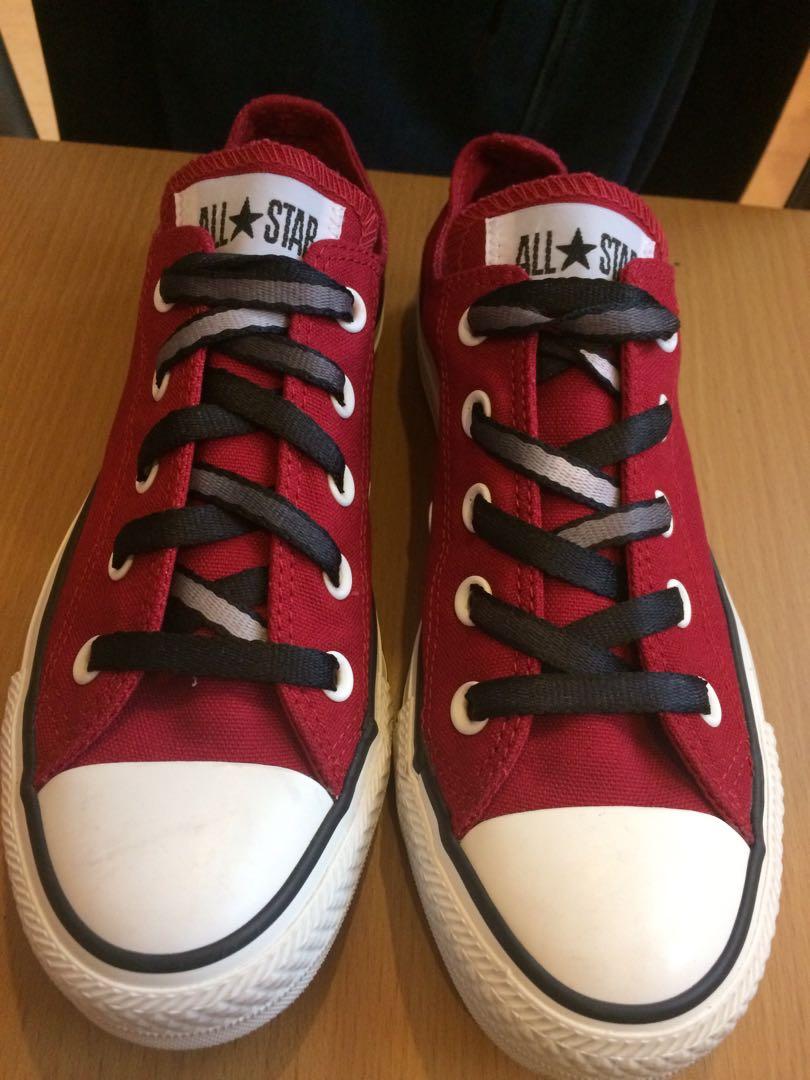 converse low dark red