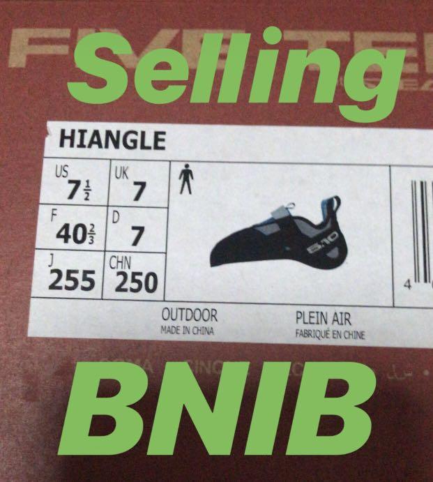 Five ten hiangle sizing sales