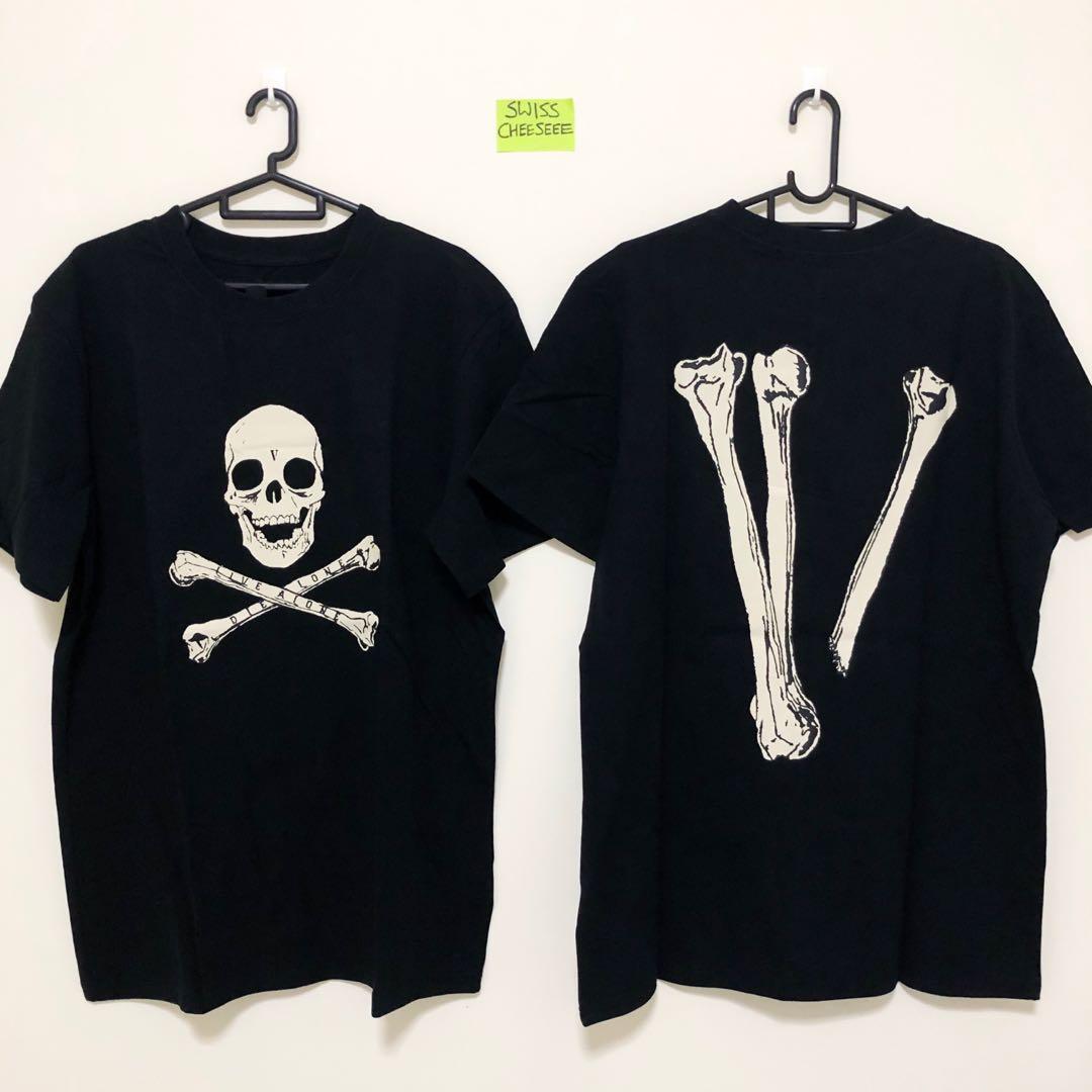 Instock Vlone Skull Bones Tee Men S Fashion Clothes Tops On