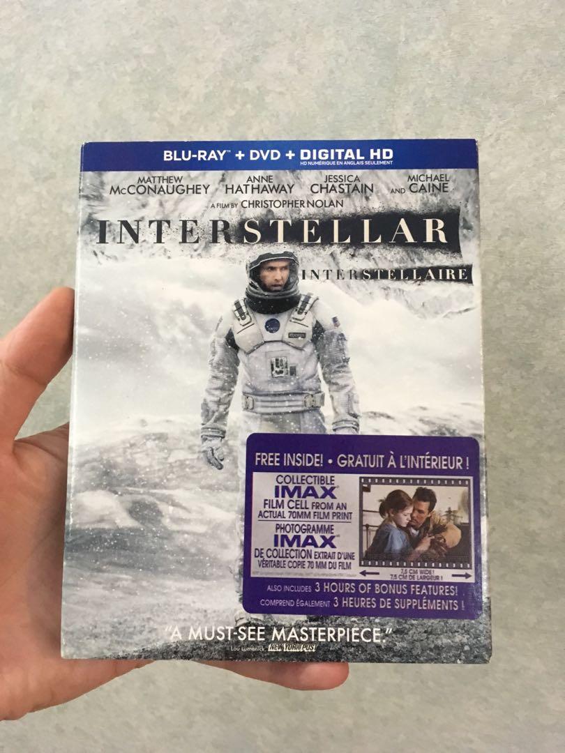 INTERSTELLAR (BLURAY + DVD), Hobbies & Toys, Music & Media, CDs & DVDs