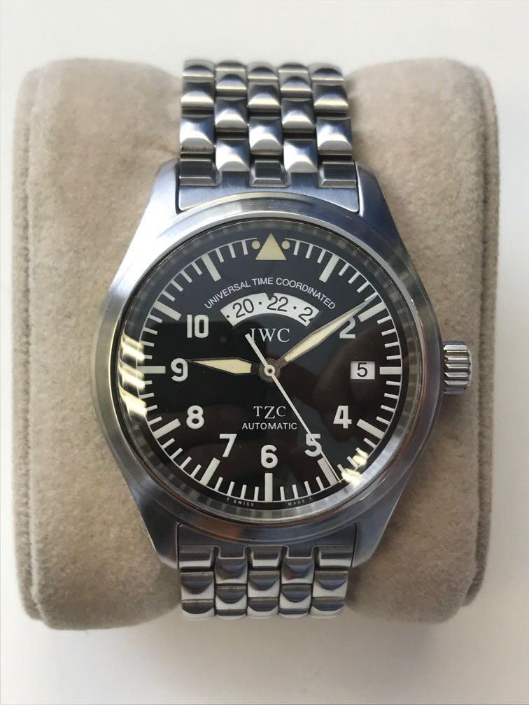 IWC UTC TZC pilot dual time zone. 3251 002 Fish crown