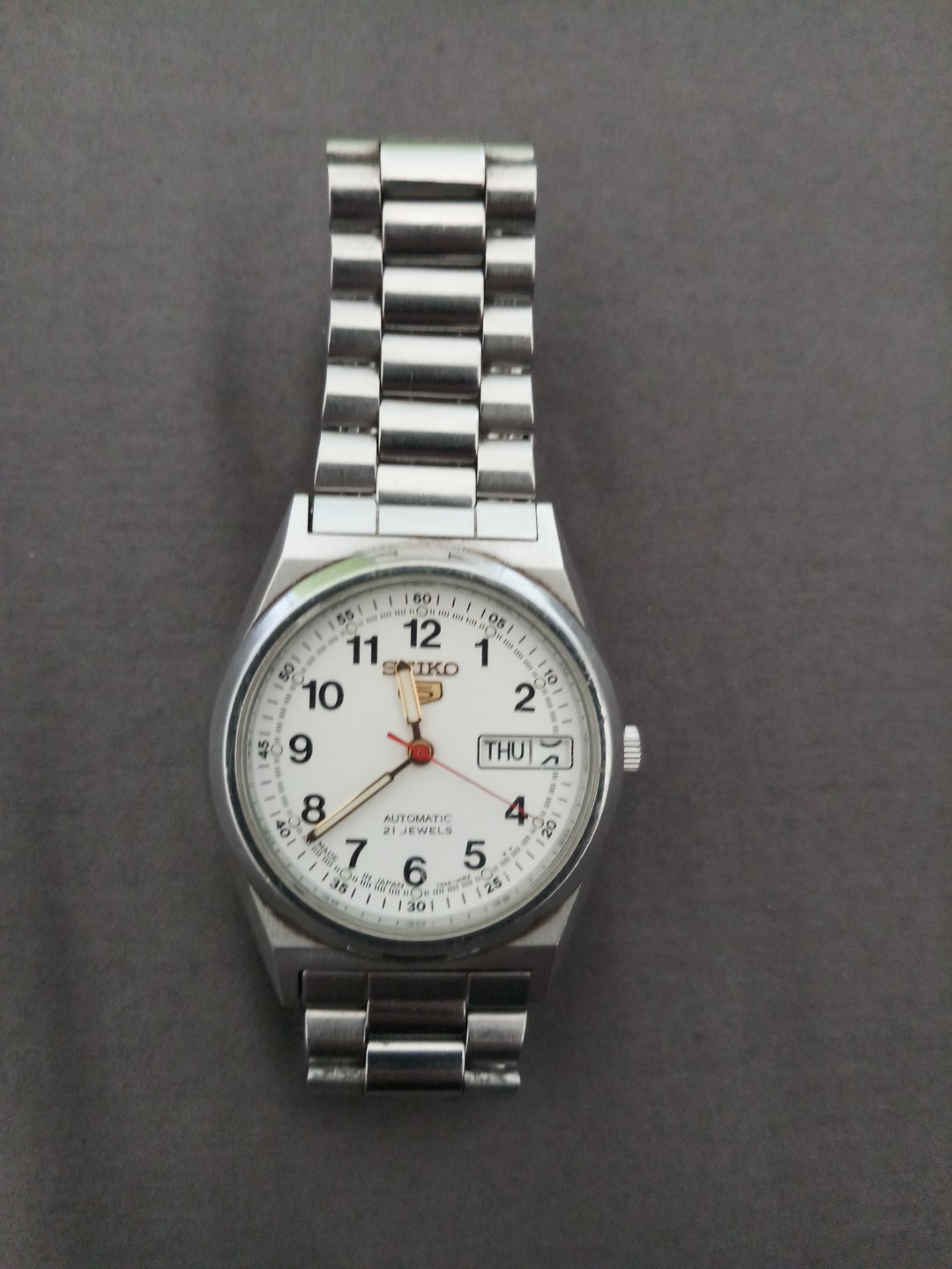 Jam tangan seiko 5 automatic 21 jewels, Barang Mewah, Jam Tangan di