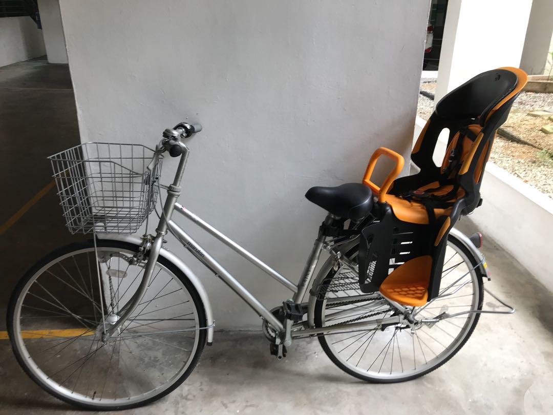 Japanese bike with child seat outlet