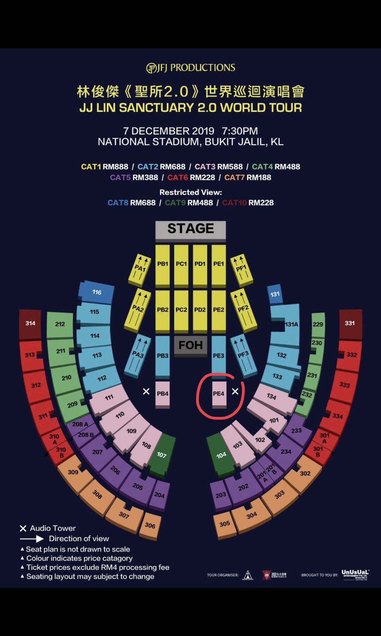 Jj Lin Sanctuary World Tour 2 0 Malaysia 2019 Tickets Vouchers