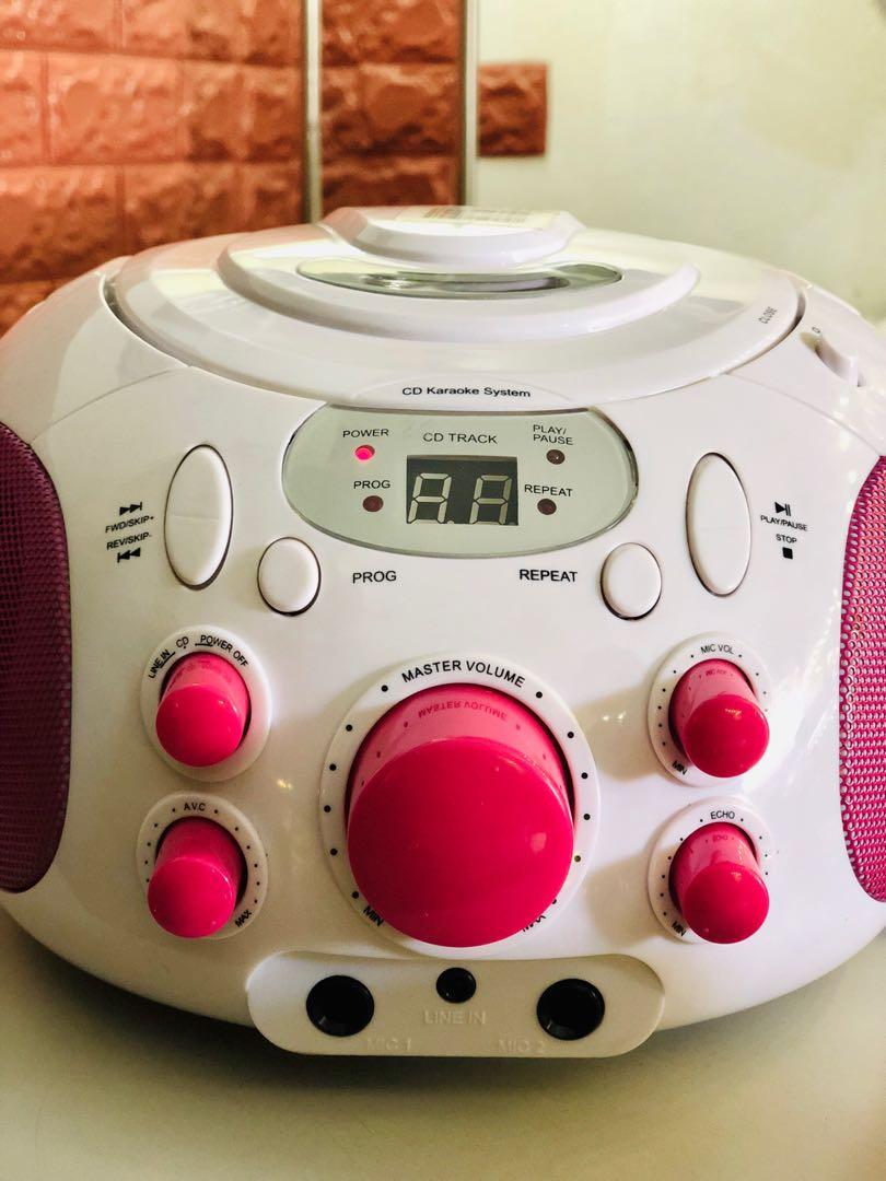 Karaoke machine cd player audiosonic, TV & Home Appliances
