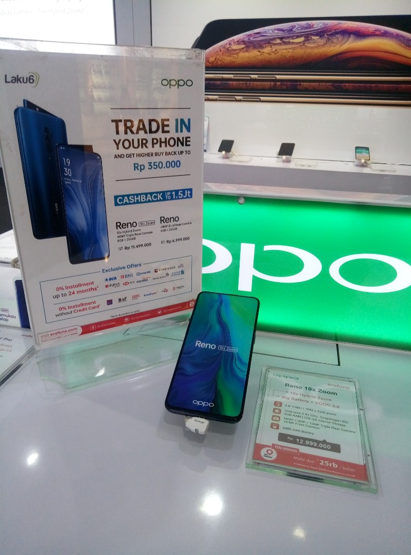 Kredit Oppo Reno 10x Zoom Telepon Seluler Tablet Ponsel Android Oppo Di Carousell
