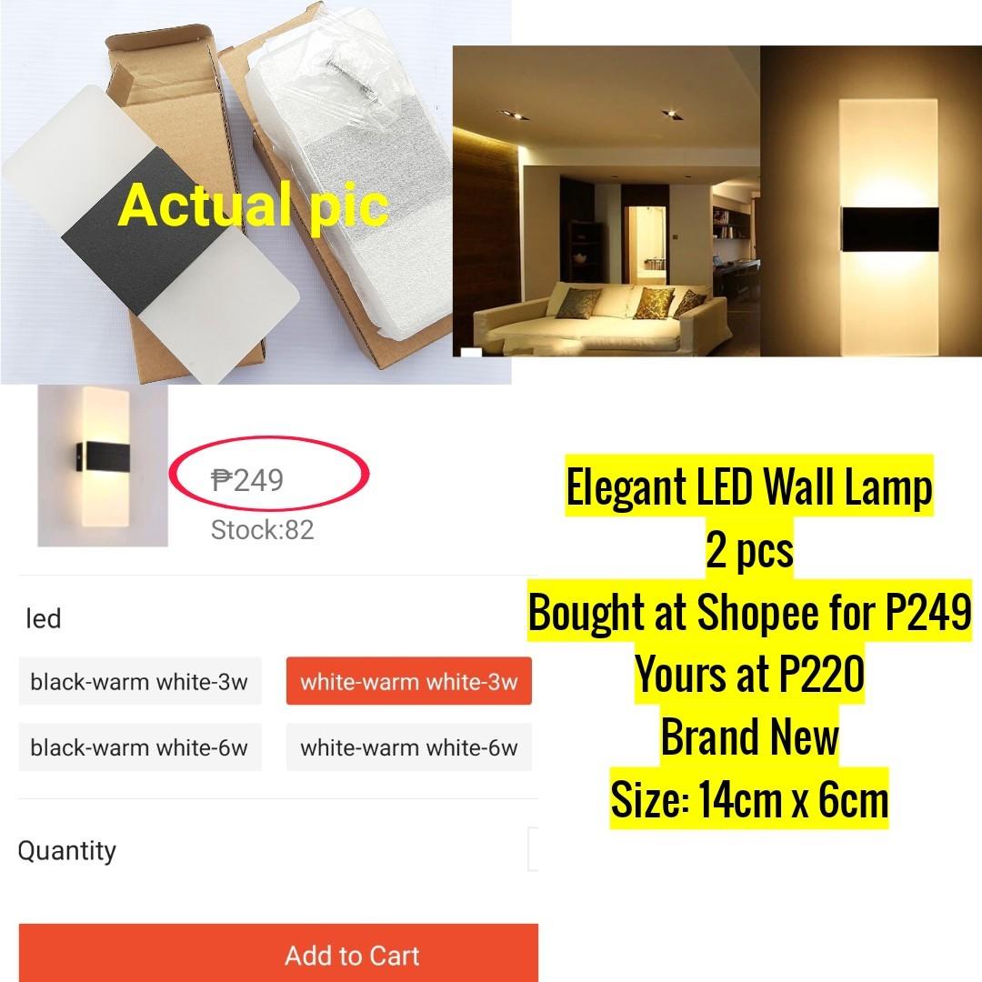LED Wall Lamp (Category: Lighting) located in Mandaluyong City. Submitted by cheapful (Listing ID 251975183, Image 1). Description: See picture for description 😊.